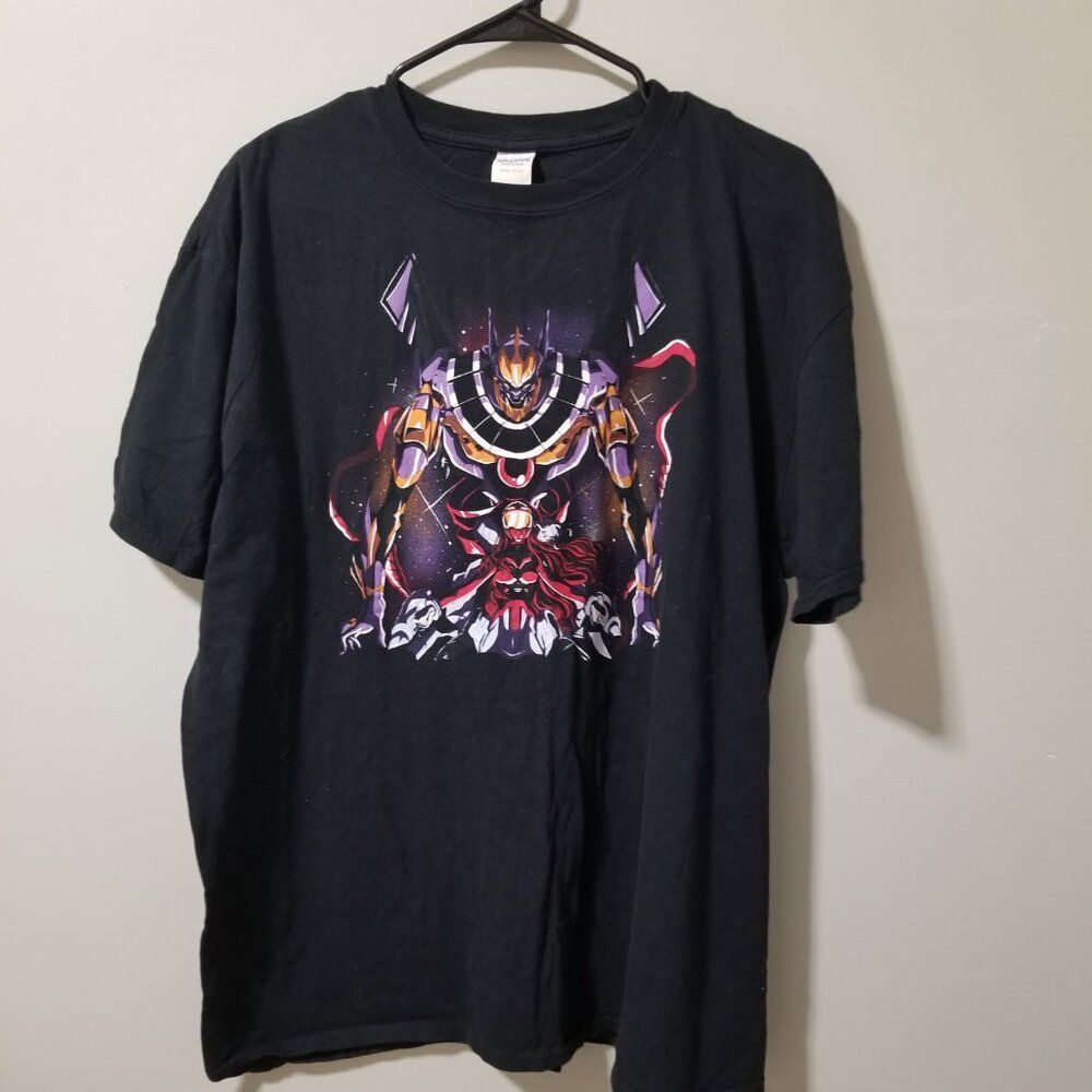 Akibento Black T Shirt Men's Large Universe Evangelion Japanese Anime